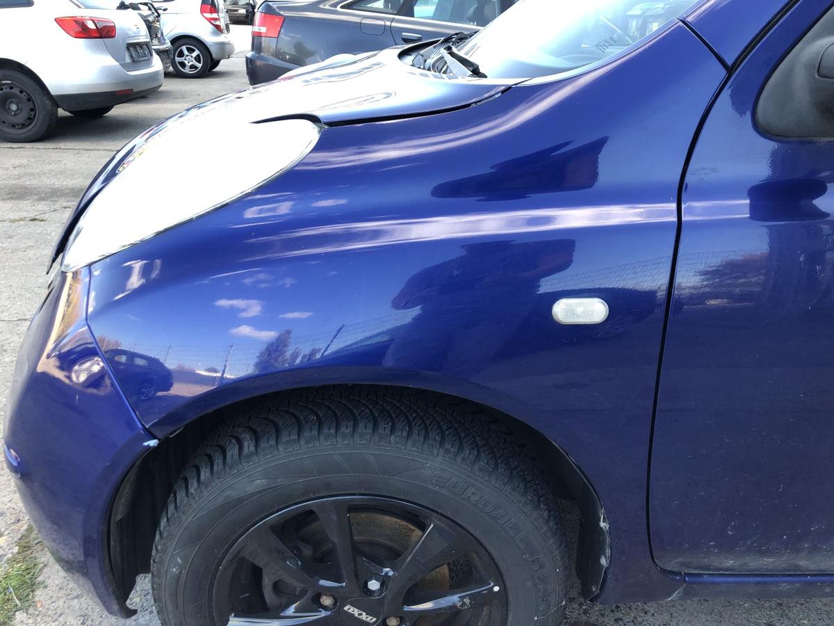 Nissan Micra K12 Kotflügel vorn links Fahrerseite BW6 Dark Blue Perl