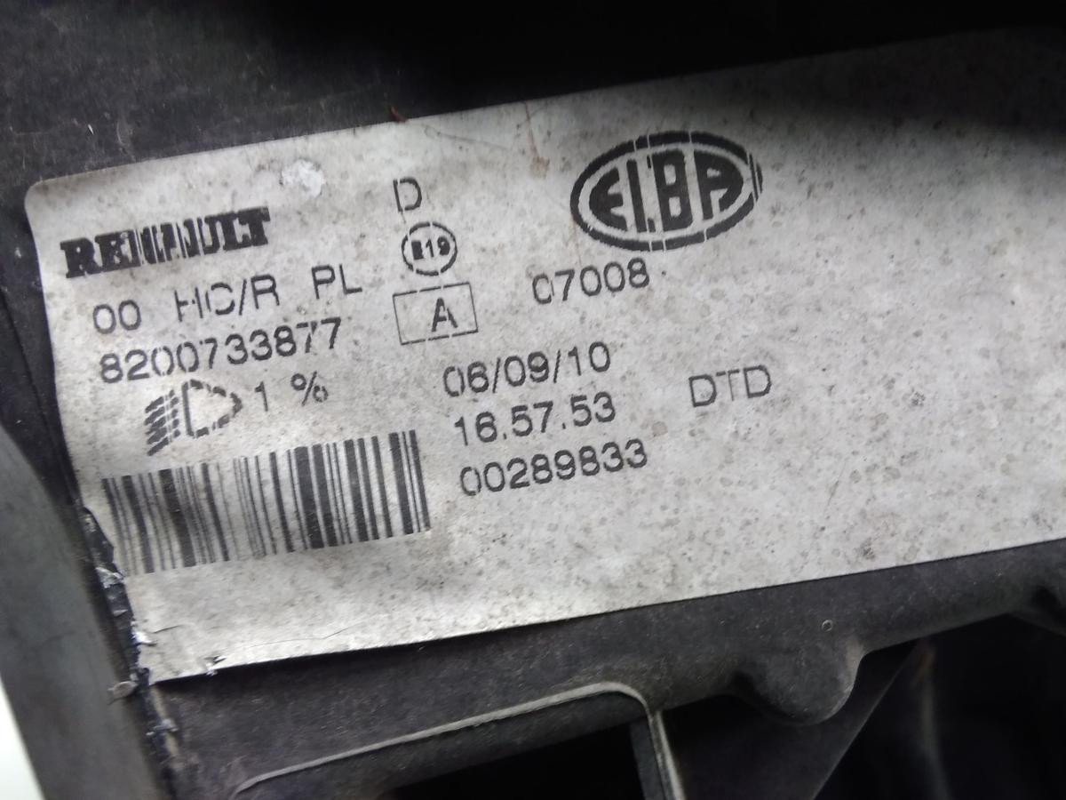 Dacia Sandero 1 orig.Scheinwerfer rechts Elba Bowdenzug LWR BJ2010 8200733877