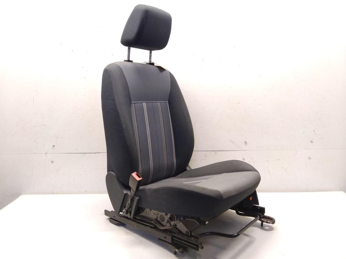 Ford Fiesta JA8 Sitz vorn links Fahrersitz 3-T&uuml;rer Stoff graublau BJ2009