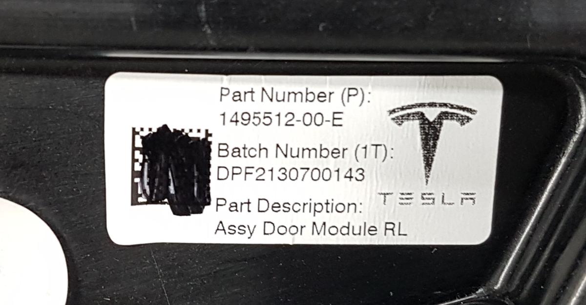 Tesla Model Y Fensterheber hinten links Bj22 149551200E 152680600B OHNE Motor