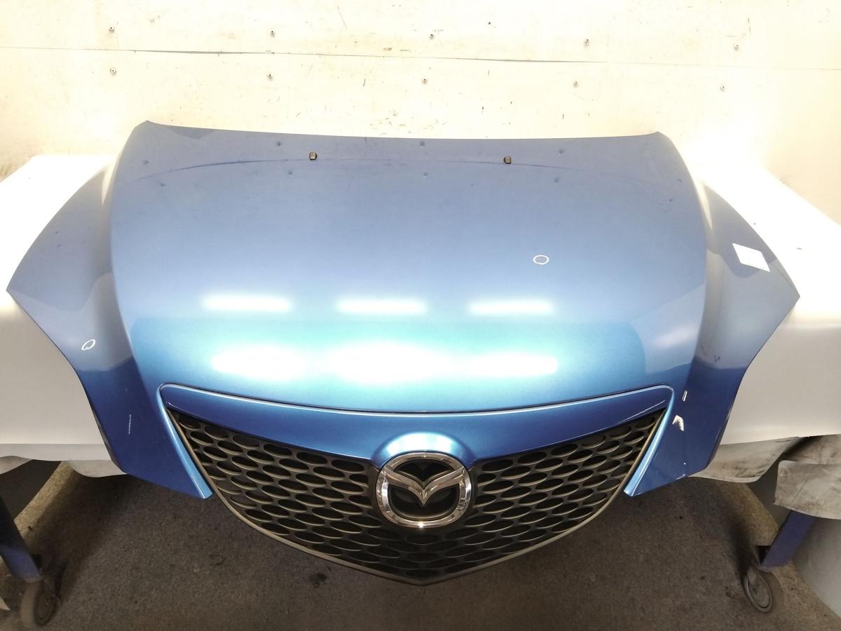 Mazda 3 BK original Motorhaube mit Grill blaumetallic 5-t&uuml;rig Flie&szlig;heck BJ2003