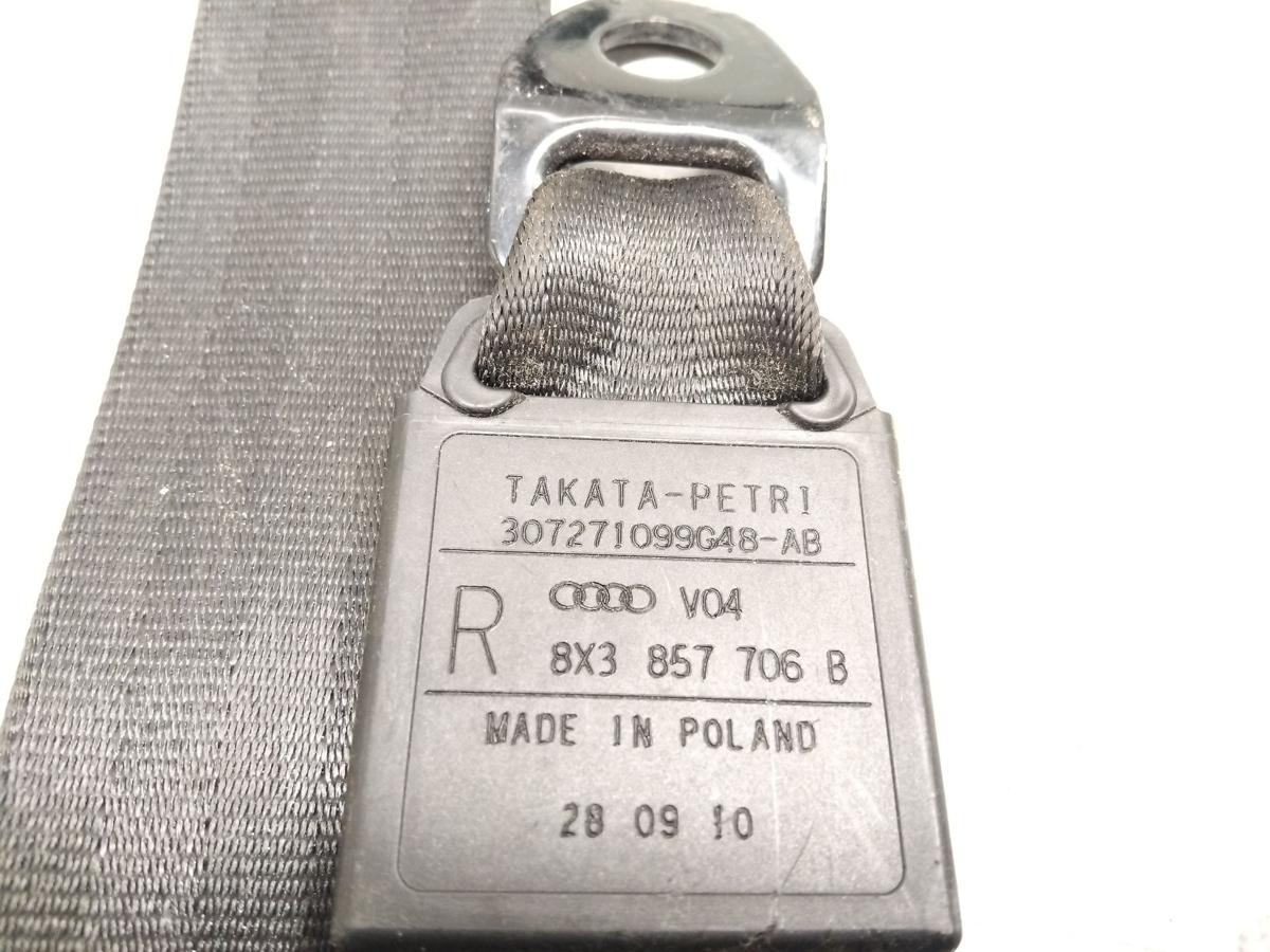 Audi A1 8X orig.Sicherheitsgurt vorn rechts schwarz unfallfrei BJ2010 8X3857706B