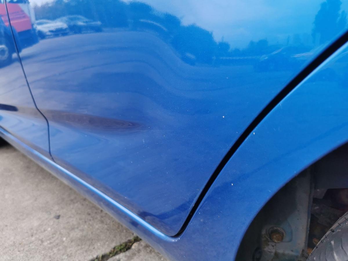 Chevrolet Spark M300 Tür Autotür Rohbau Fondtür hinten links GCT Moroccan Blue