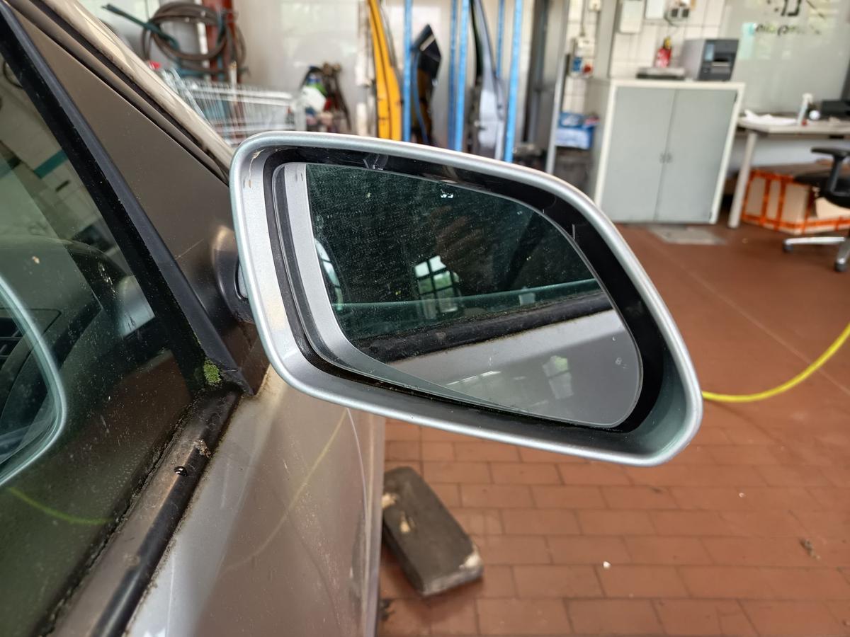 VW Polo 9N3 original Au&szlig;enspiegel rechts elektrisch LA7W Silber Baujahr 2009