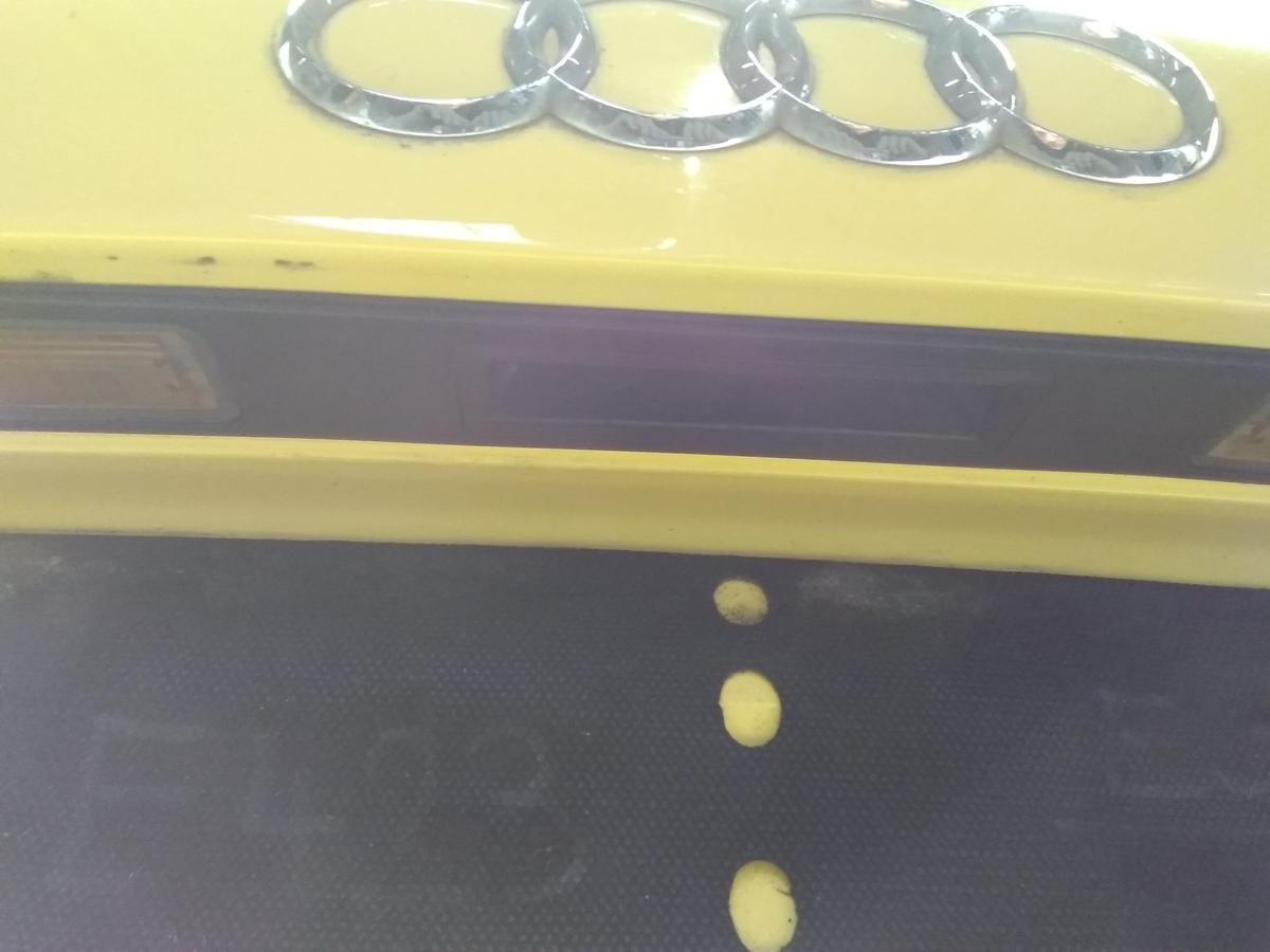 Audi A3 8P Sportback original Heckklappe gelb mit Heckscheibe 5 Türer BJ2006