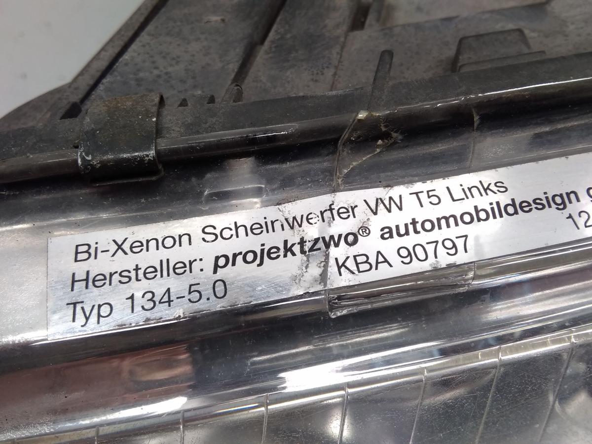 VW T5 Bi Xenon Scheinwerfer links projektzwo Bj.2006 134-5.0 KBA90797