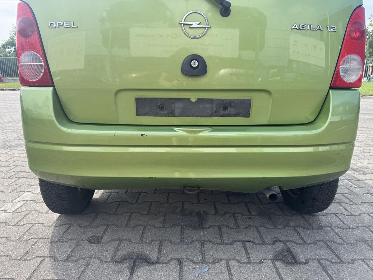 Opel Agila A original Sto&szlig;stange Stossf&auml;nger hinten Z384 Kiwigr&uuml;n Bj.2000