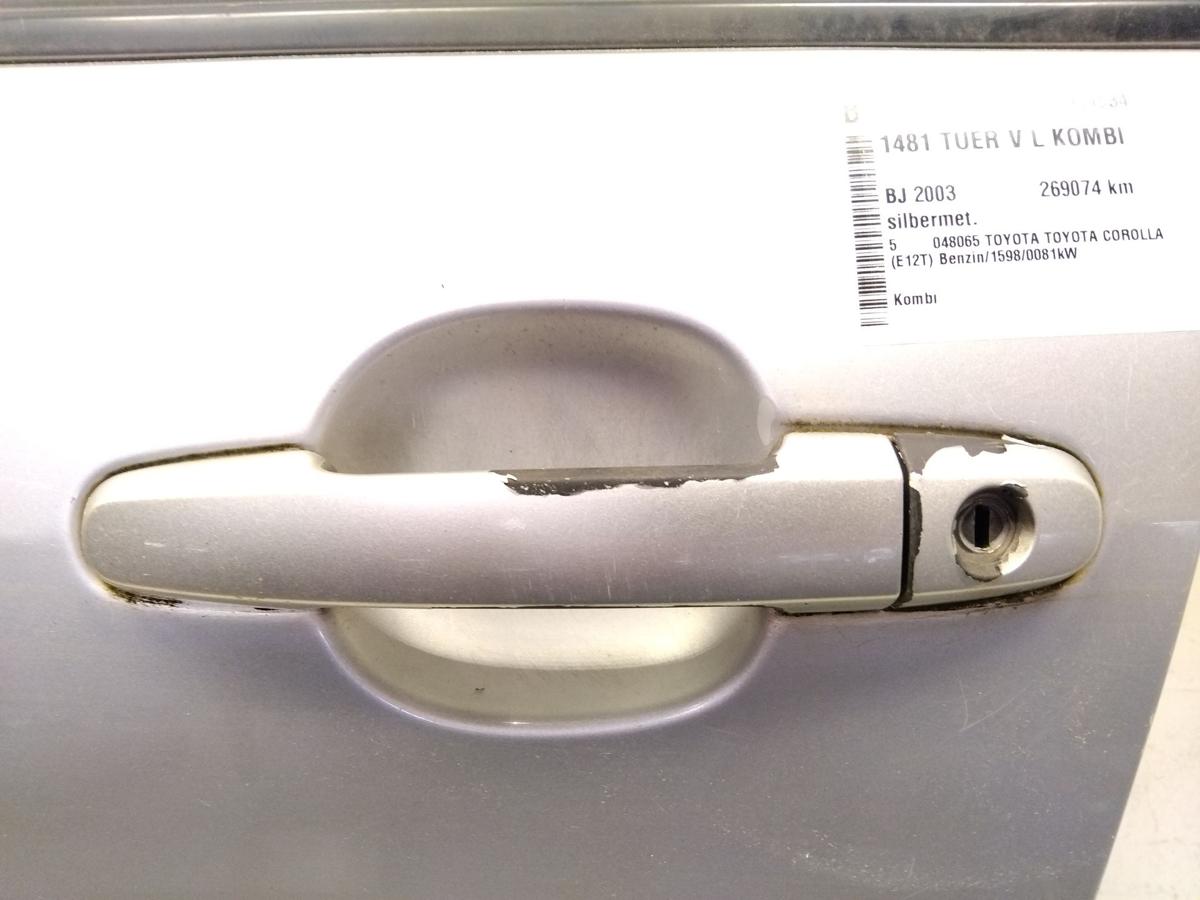Toyota Corolla E12 Kombi original Tür vorn links Fahrertür silbermet. BJ2003