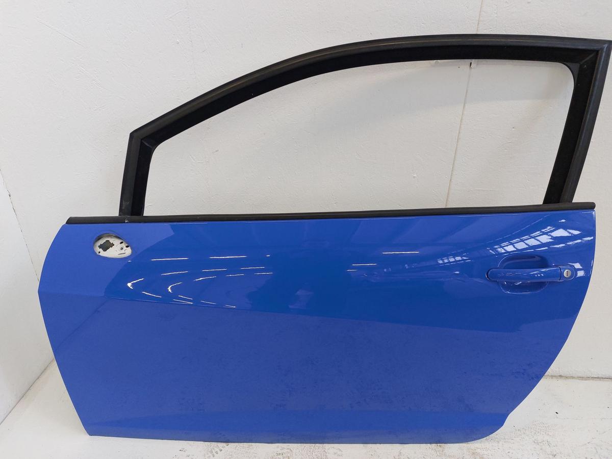 Seat Ibiza 6J Fahrert&uuml;r T&uuml;r Autot&uuml;r Rohbaut&uuml;r vorn links blau 3trg TEXT BILDER