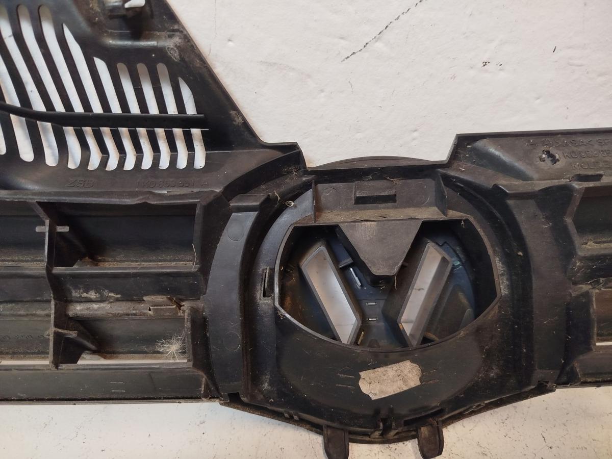 VW Golf V 5 1K Grill Kühlergrill Frontgrill mit Logo L041 Brillantschwarz VW Golf V 5 1K Grill Kühlergrill Frontgrill mit Logo L041 Brillantschwarz