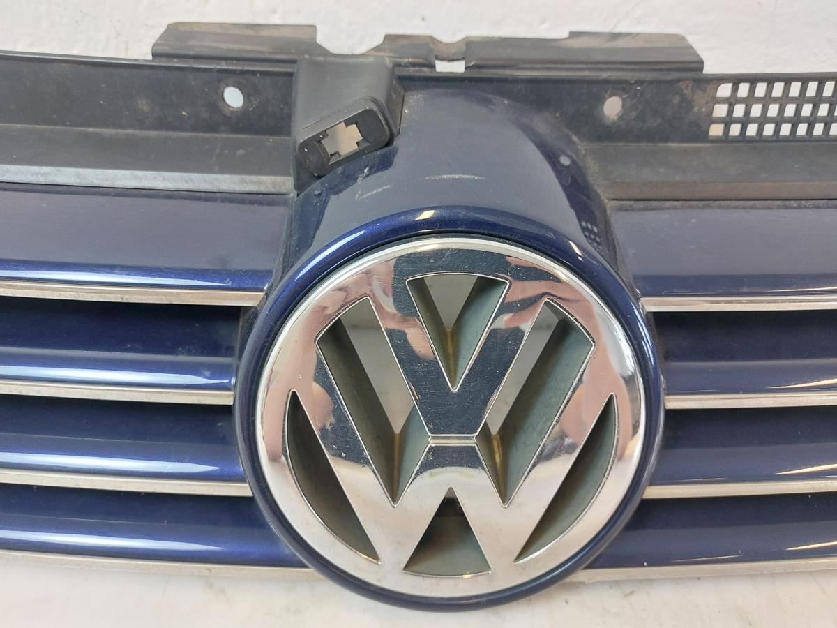 VW Bora 1J Kühlergrill Grill Frontgrill mit Chrom und Logo LB5N Indigoblau Perl