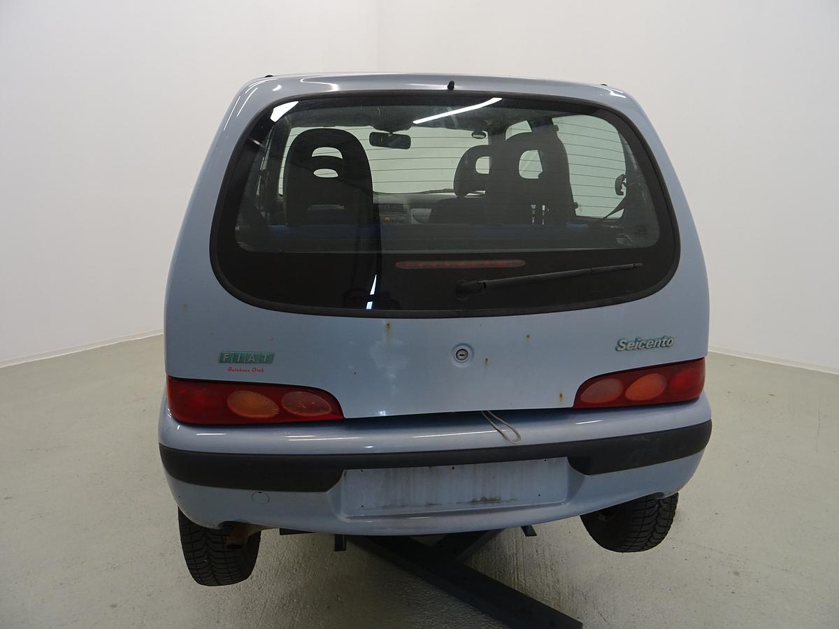 Fiat Seicento Bj.2003 original Stoßstange Stossfänger hinten Hellblau Facelift