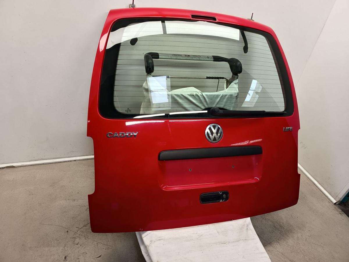 VW Caddy 3 III 2K Life orig Heckklappe mit Scheibe Kofferraum LY3D Rot Bj 2009