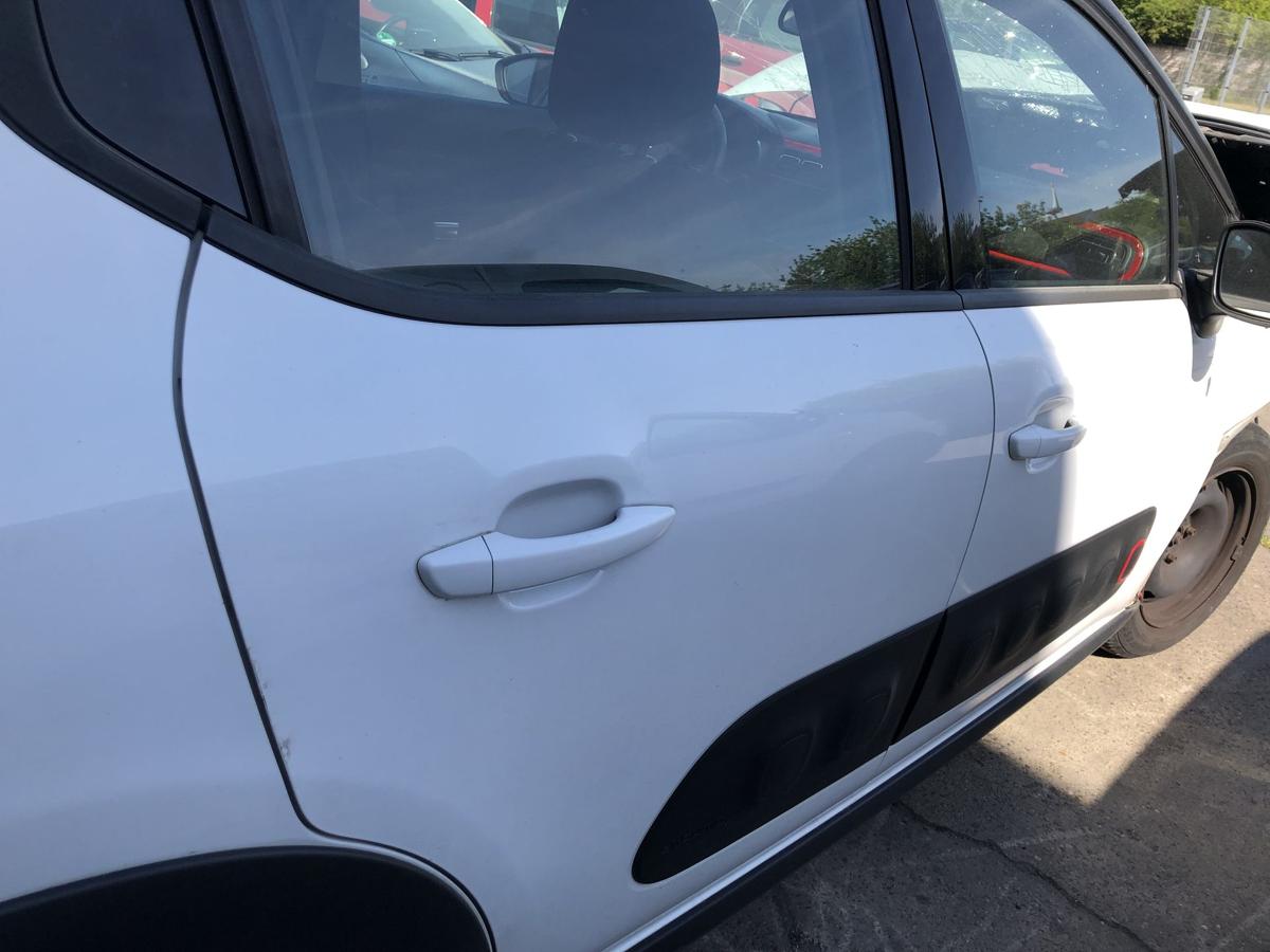 Citroen C3 III SX ab17 Tür hinten rechts Fondtür im Rohbau EWP weiss Hecktür