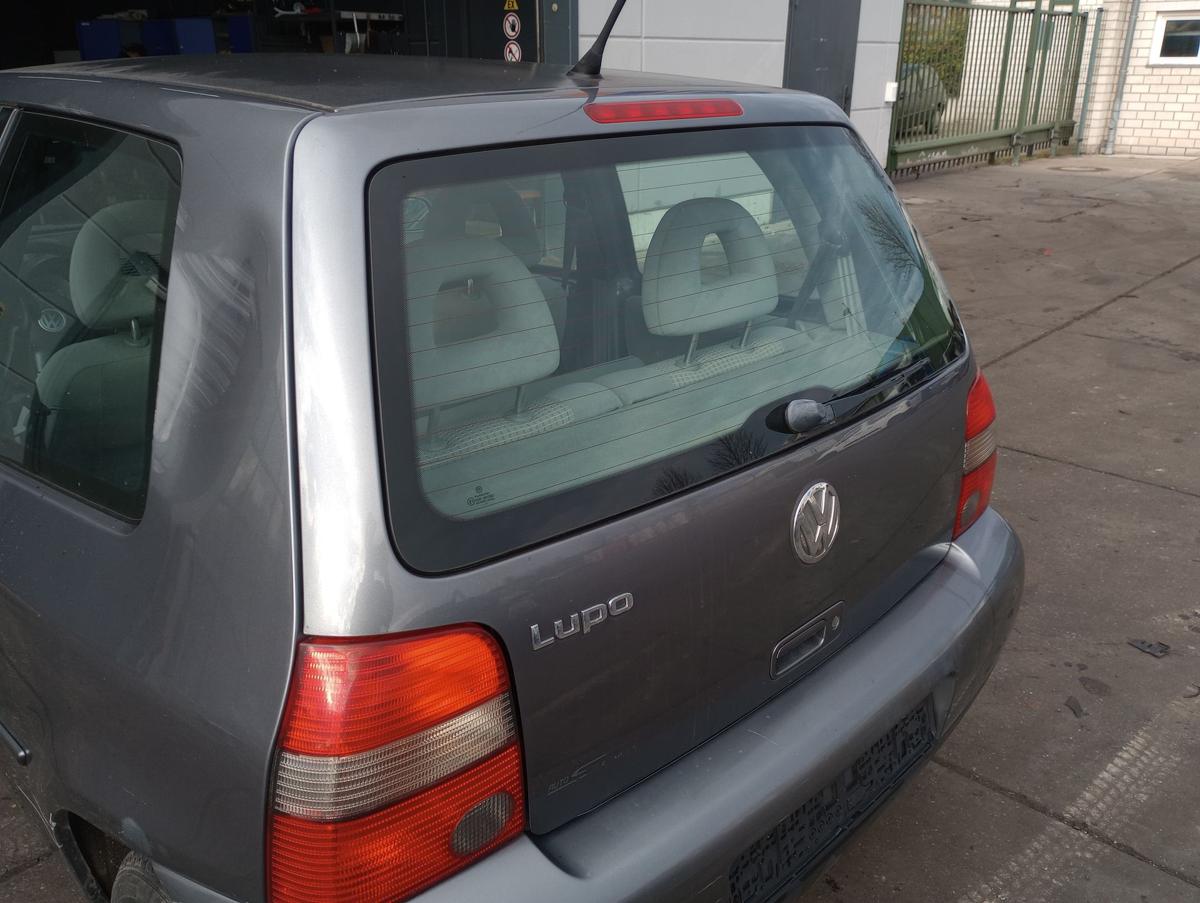 VW Lupo original Heckklappe mit Scheibe D7X Platingrau Bj 2003