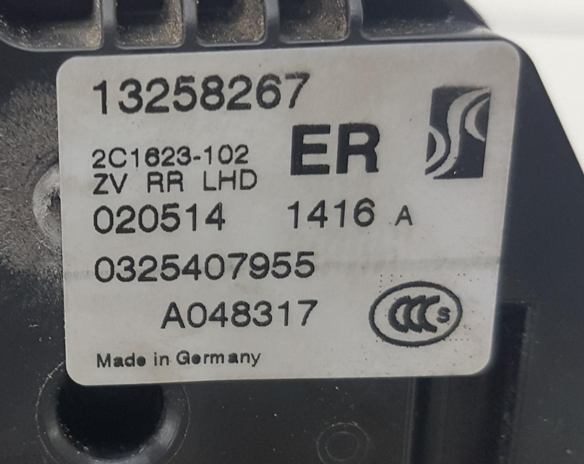 Opel Corsa D Türschloss hinten rechts 13258267 Bj2014 für ZV 6 Pins