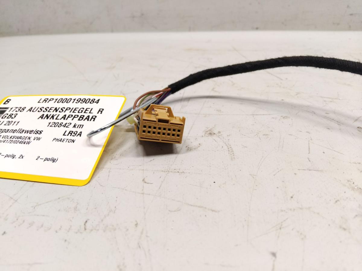 VW Phaeton GP3 orig Au&szlig;enspiegel rechts anklappbar Memory 12+2+2Pins BJ2011 LR9A