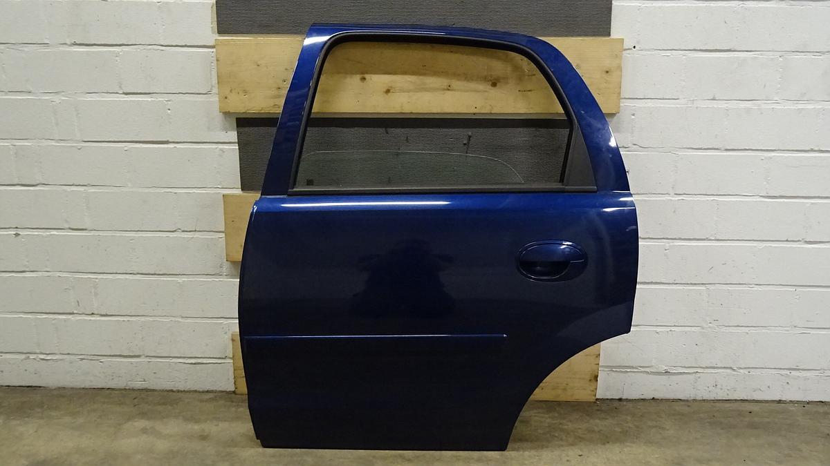 Opel Corsa C Bj2005 Tür hinten links in ULTRABLAU 5 Türig