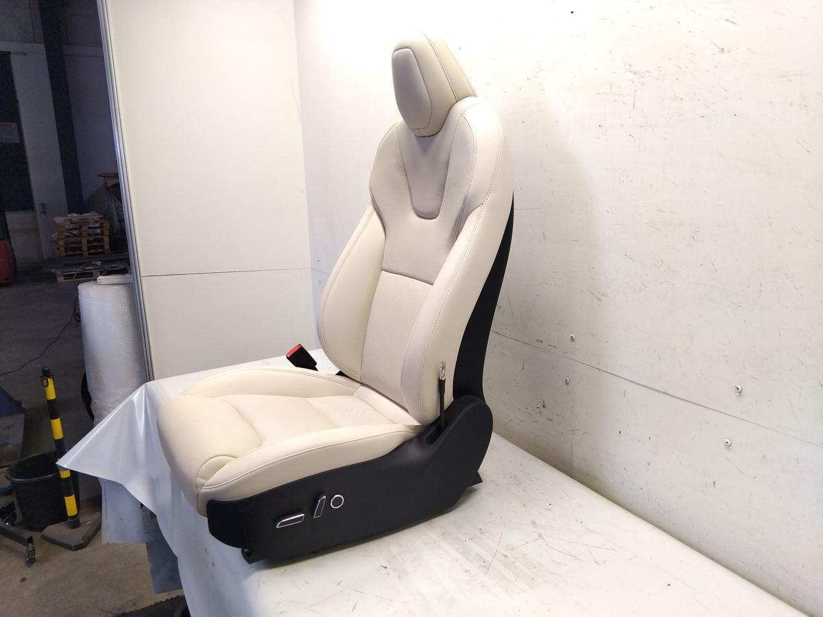Tesla Model S Facelift Sitz vorn links Fahrersitz elektrisch Leder cream Bj.2023