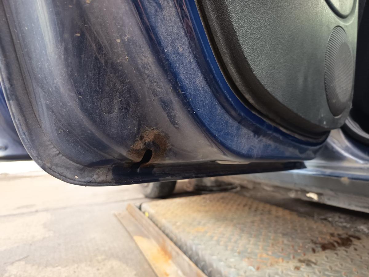 Dacia Sandero 1 original T&uuml;r hinten links Fond 61H Blue marine Bj 2009