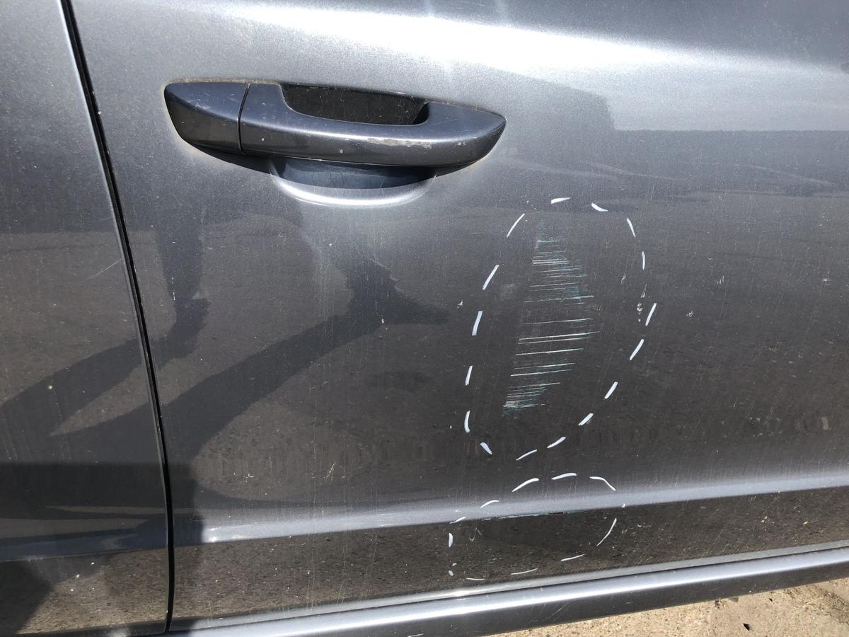 Skoda Superb 2 Typ 3T T&uuml;r vorn rechts Beifahrert&uuml;r im Rohbau LF8J Anthrazitgrau