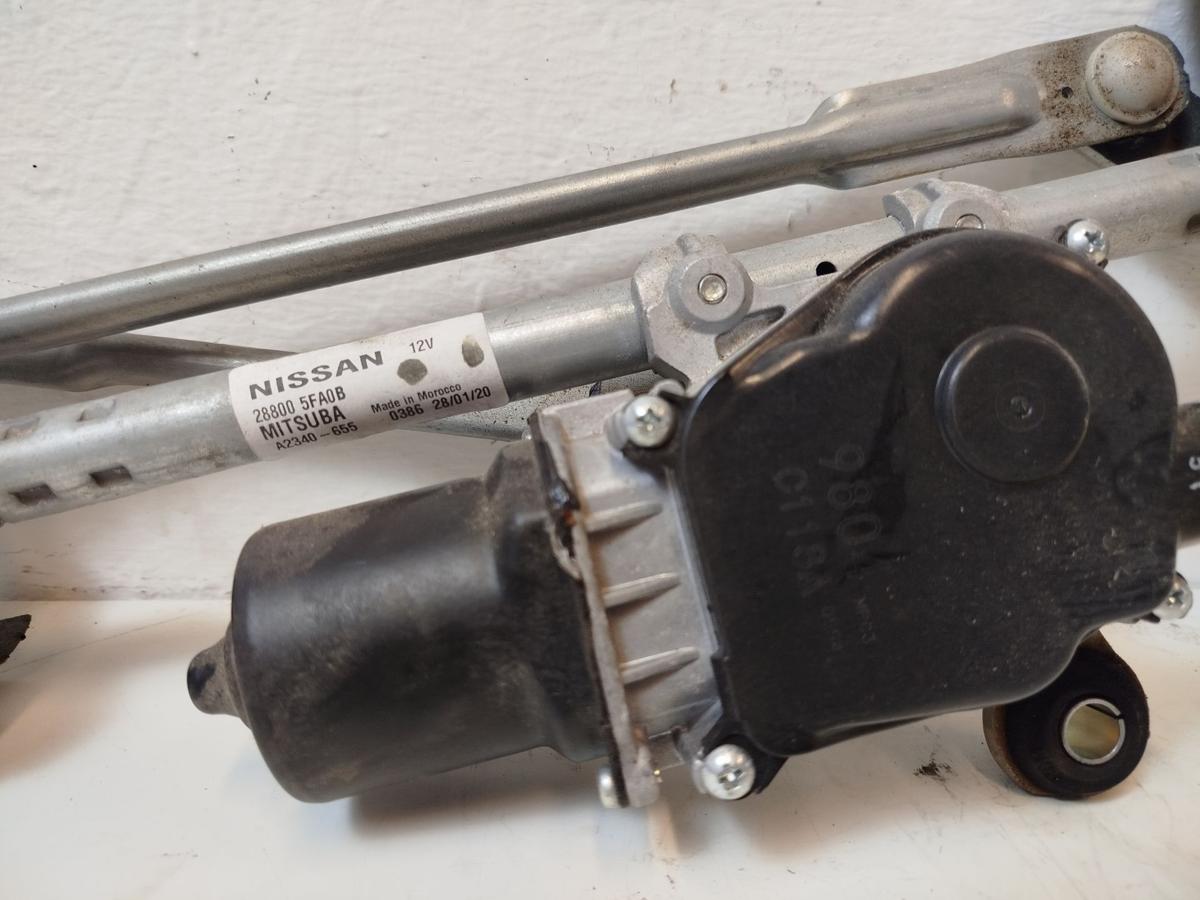 Nissan Micra K14 Wischermotor vorn mit Wischergest&auml;nge Scheibenwischerantrieb