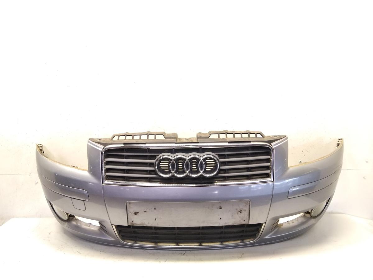 Audi A3 8P original Sto&szlig;stange Sto&szlig;f&auml;nger vorn akoyasilber LY7H BJ2003 3-T&uuml;rer