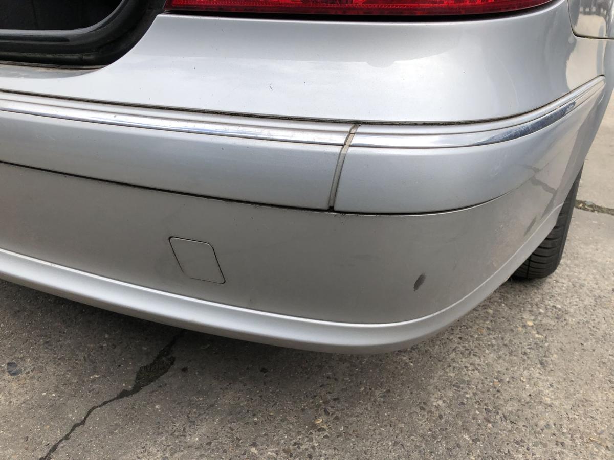 Mercedes E Klasse W211 Limo Sto&szlig;f&auml;nger hinten Hecksch&uuml;rze ohne PDC 744 silber