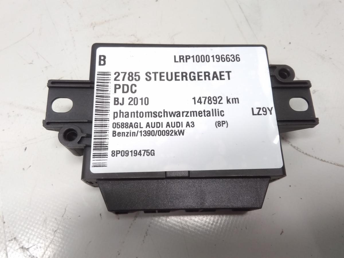 Audi A3 8P Facelift original Steuerger&auml;t Parkhilfe PDC 8P0919475G Bj.2010