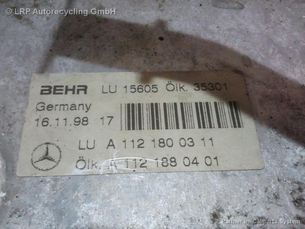 Mercedes C240 W202 Bj.1999 Motorölkühler Wärmetauscher A1121880401 A1121800311