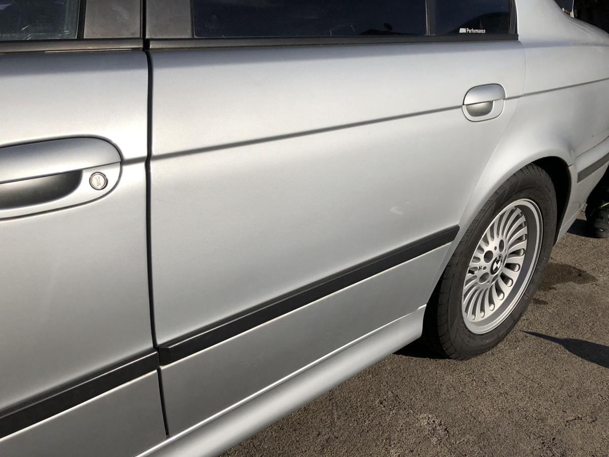 BMW 5er E39 Limo Tür hinten links Fahrerseite Rohbau 309 Arktis Silber Metallic