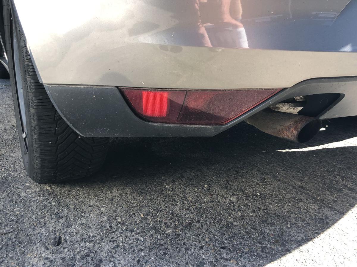 Seat Altea 5P Stoßfänger hinten Heckschürze mit PDC LS7U Sombagrau NICHT XXL