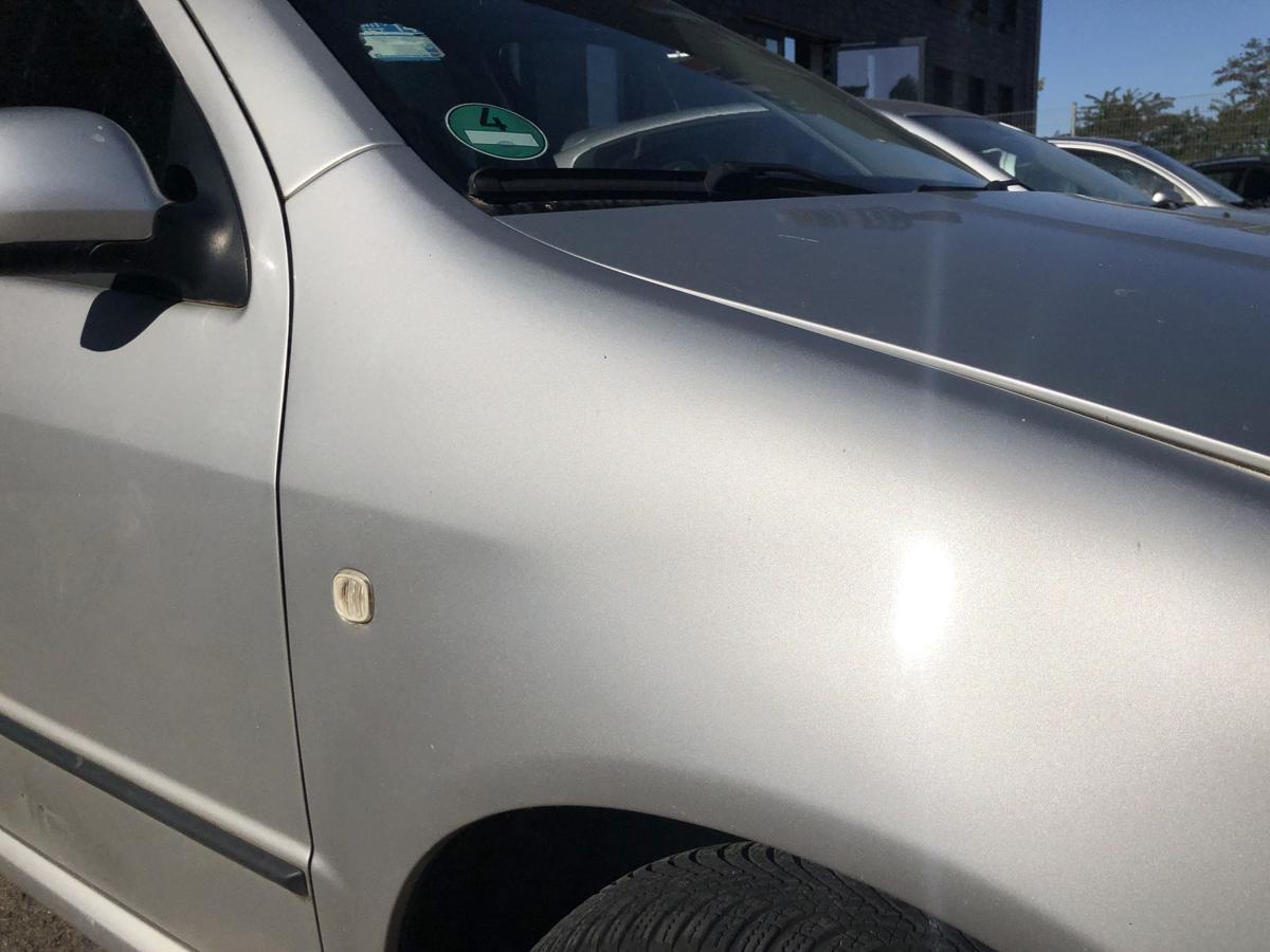 Skoda Fabia 6Y Kotflgel vorn rechts Fender Beifahrerseite LF7T Diamantsilber