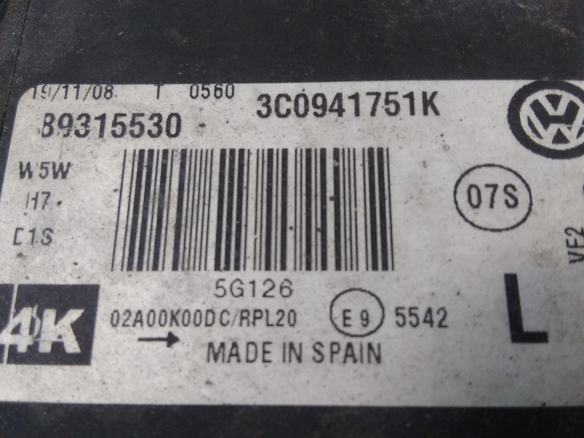 VW Passat 3C B6 orig.Xenon Scheinwerfer links Valeo inkl.Steuerger&auml;ten BJ2009