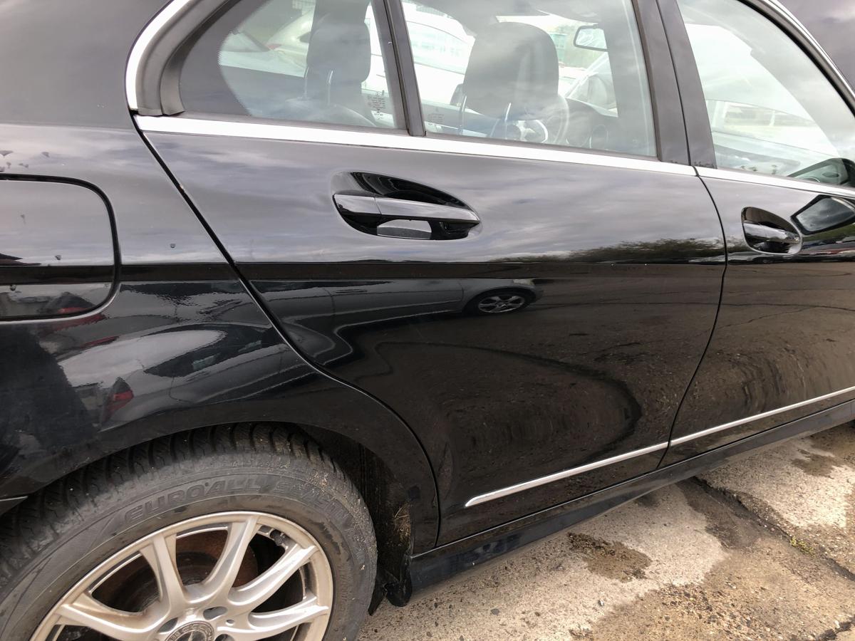 Mercedes C-Klasse W204 Mopf T&uuml;r hinten rechts Fondt&uuml;r Rohbau Limo 040 schwarz