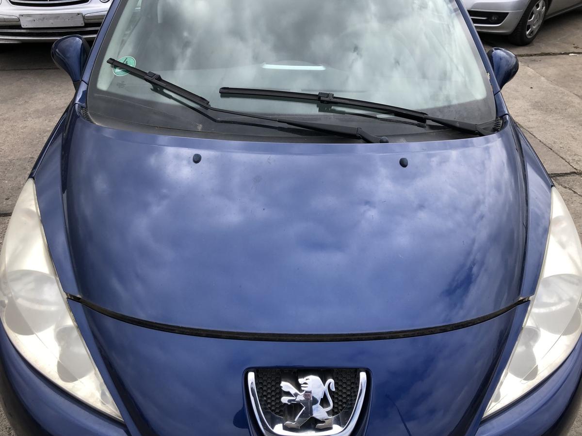 Peugeot 207SW Motorhaube Haube Klappe Deckel vorne KPL Montebello blau