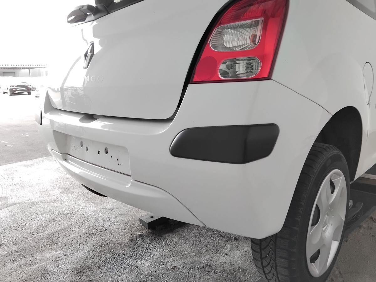 Renault Twingo 2 orig Sto&szlig;f&auml;nger Sto&szlig;stange hinten OV369 Blanc Glacier BJ2008