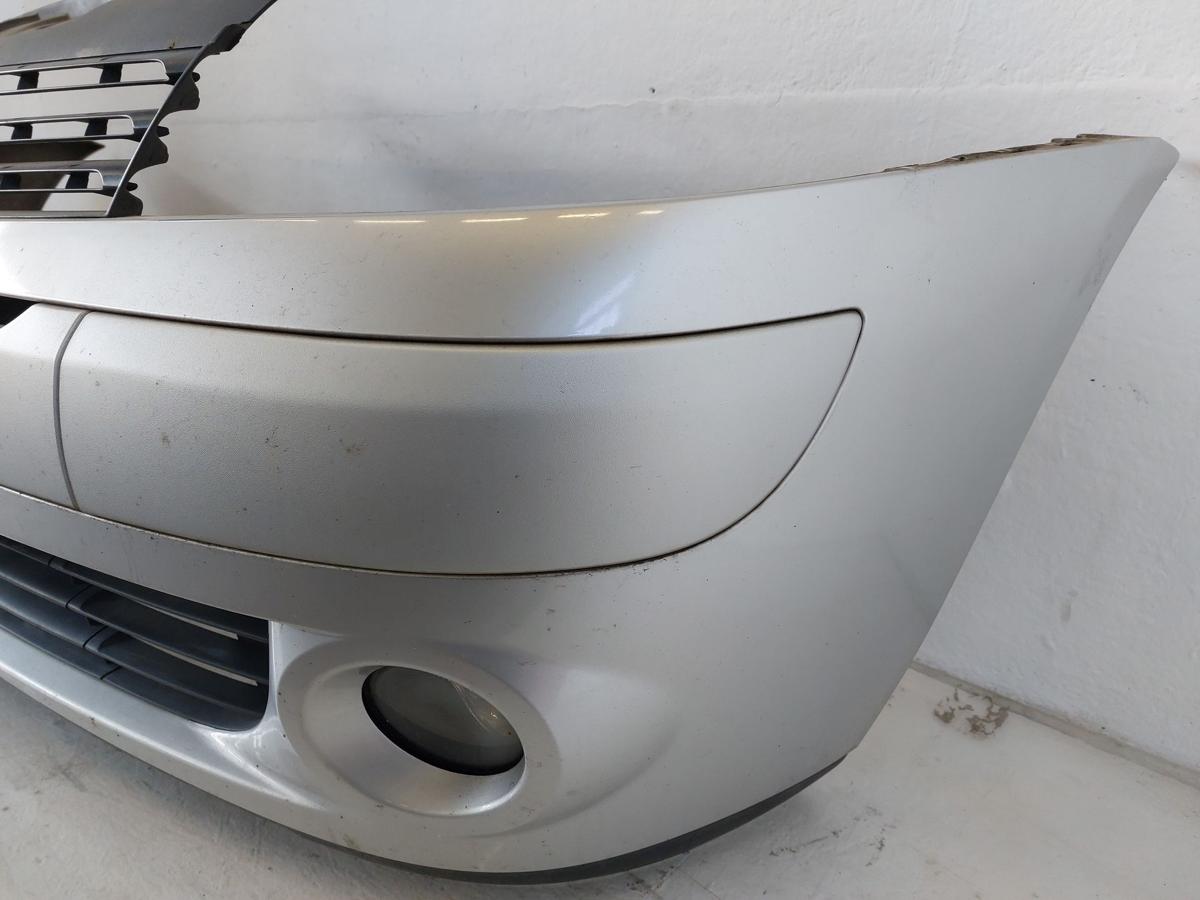 Renault Clio 2 II Sto&szlig;f&auml;nger vorn Frontsch&uuml;rze Nebel silber Facelift 03 bis 06