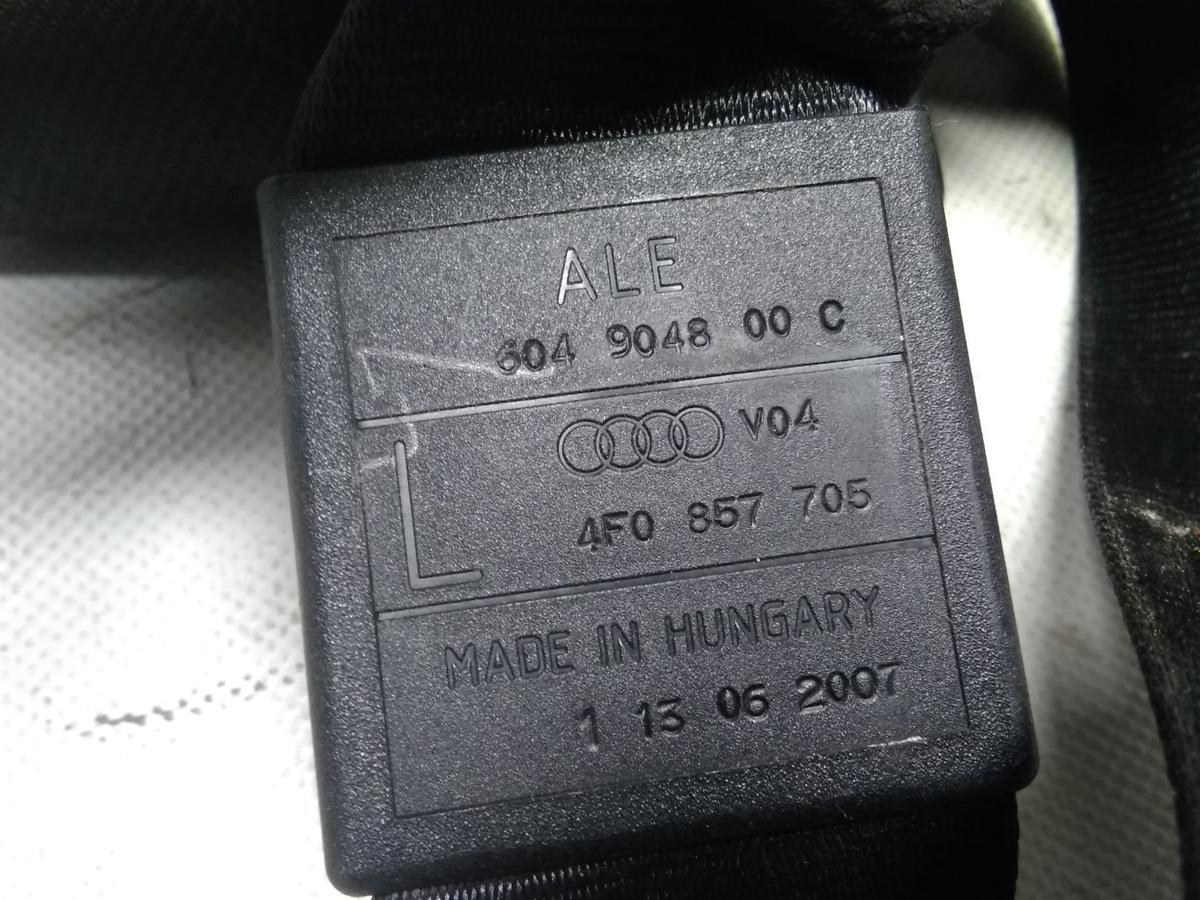 Audi A6 4F original Sicherheitsgurt vorn links schwarz unfallfrei Bj.2008