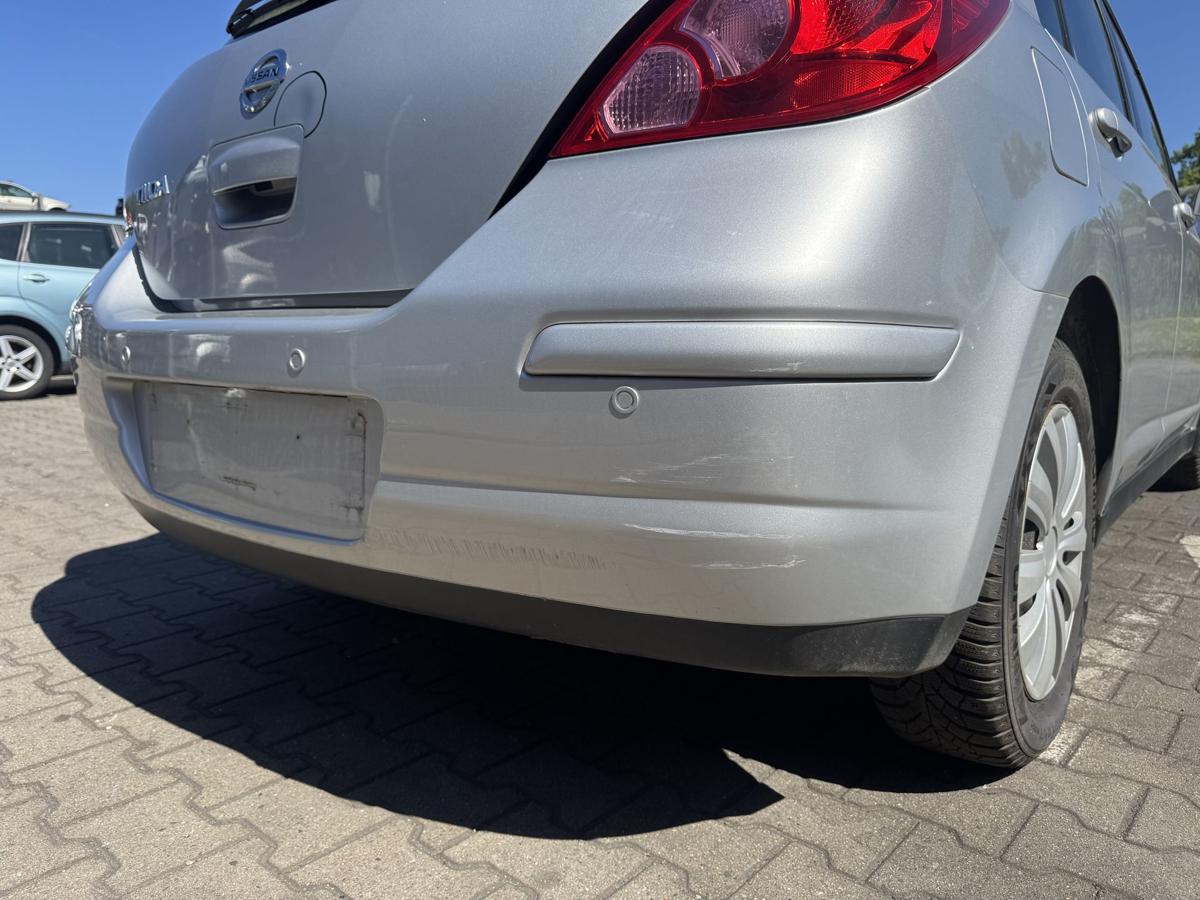Nissan Tiida original Sto&szlig;stange Stossf&auml;nger hinten K23 Brilliant Silver Metallic Bj.2009