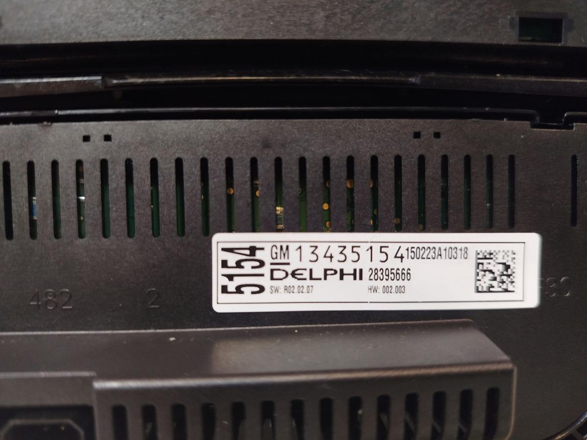 Opel Astra J Caravan Radiobedienung CD600 Klimabedienteil OEM