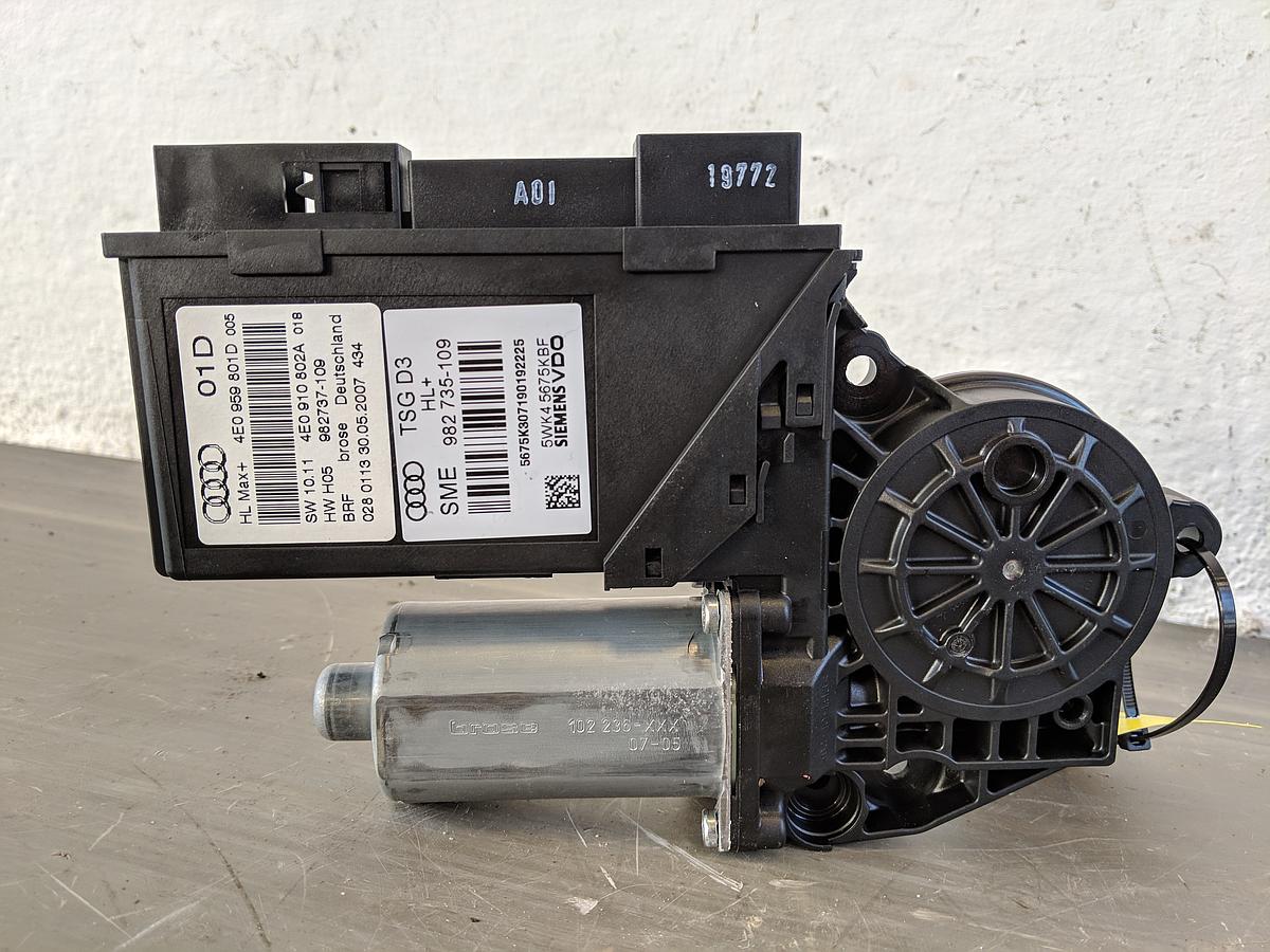 Audi A8 4E Bj07 Fensterhebermotor hinten links 4E0959801D