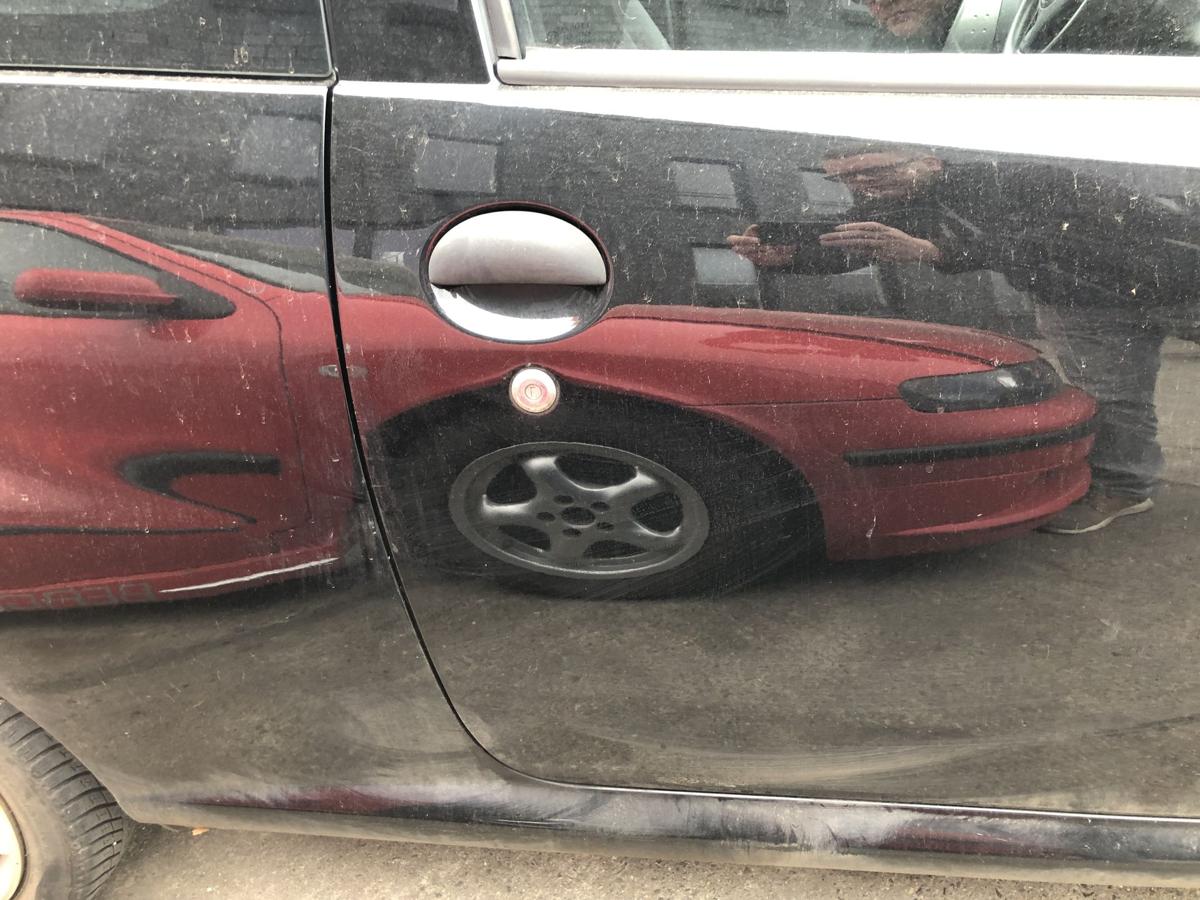 Citroen C1 Typ P T&uuml;r vorn rechts Beifahrert&uuml;r im Rohbau 3 trg EXY Onyx schwarz