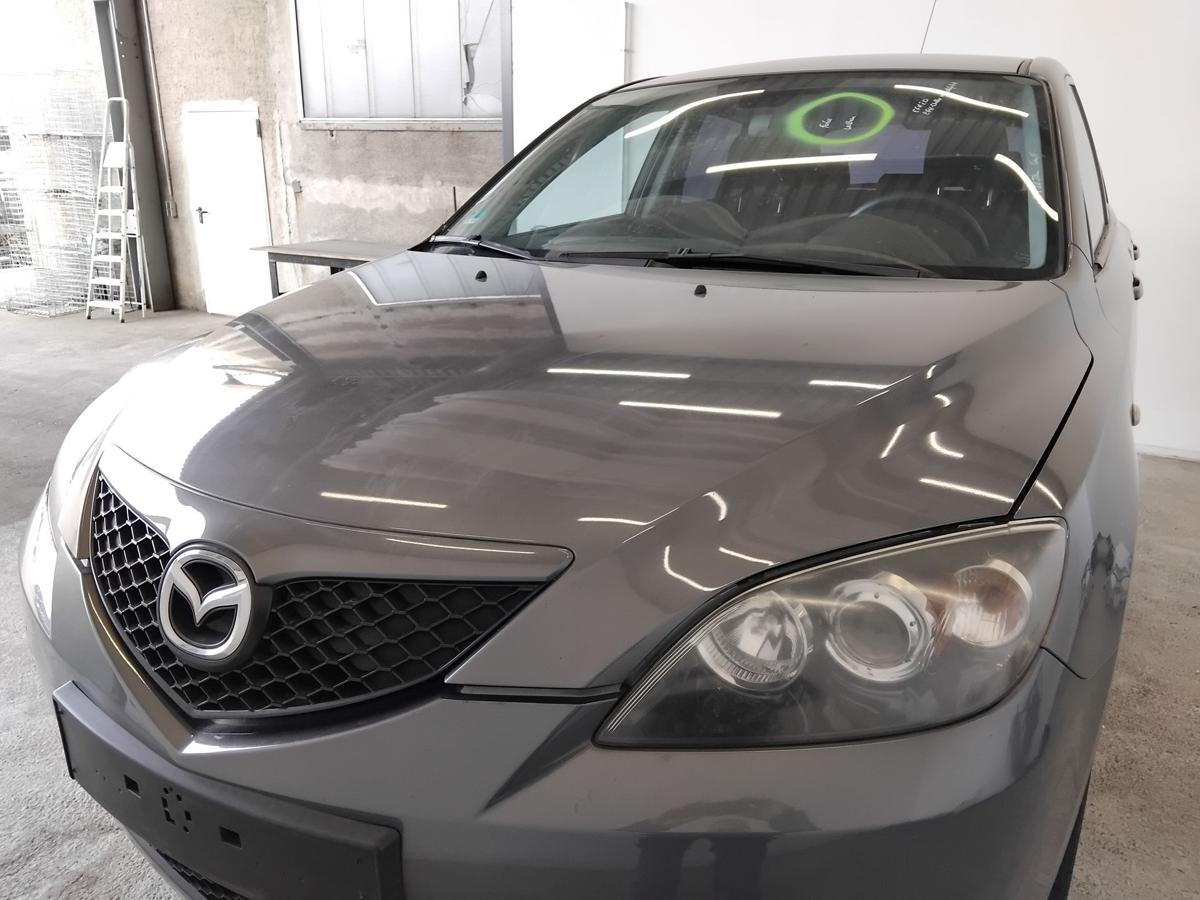 Mazda 3 BK Motorhaube mit Grill graumetallic 5-t&uuml;rig Flie&szlig;heck BJ2008