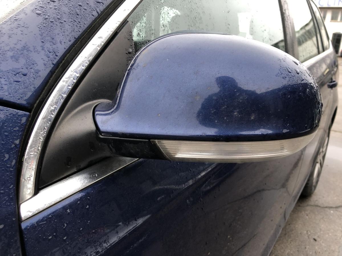 VW Golf 6 VI Variant Aussenspiegel links elek Spiegel Seitenspiegel blau