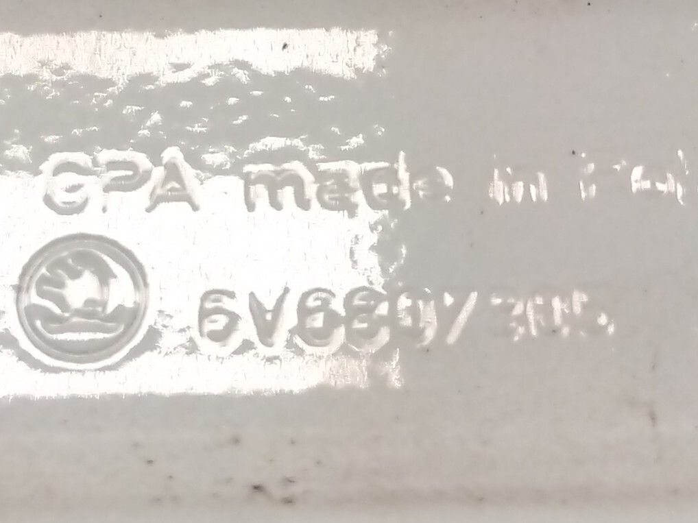 Skoda Fabia 3 III NJ original Tr&auml;ger Verst&auml;rkung Sto&szlig;f&auml;nger hinten Bj.2014