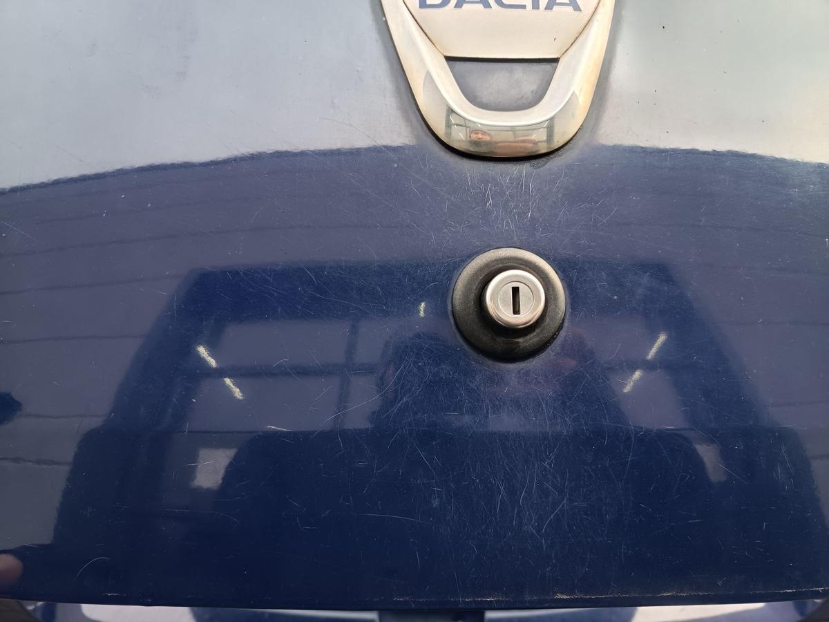 Dacia Sandero 1 original Heckklappe mit Scheibe 61H Blue marine Bj 2009