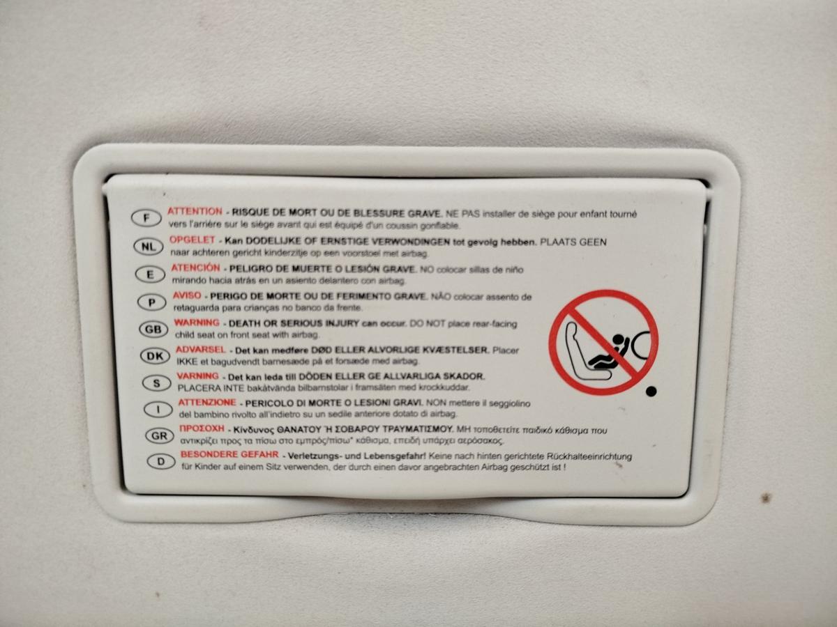 Peugeot 3008 I Typ 0U Sonnenblende vorn rechts mit Spiegel Beifahrerseite