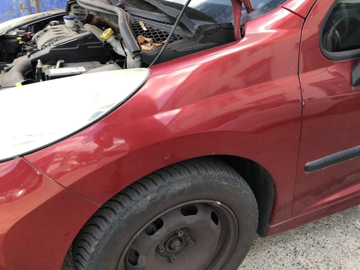 Peugeot 207 WA WC Kotfl&uuml;gel links Fahrerseite Seitenwand KJC Rouge Erythree