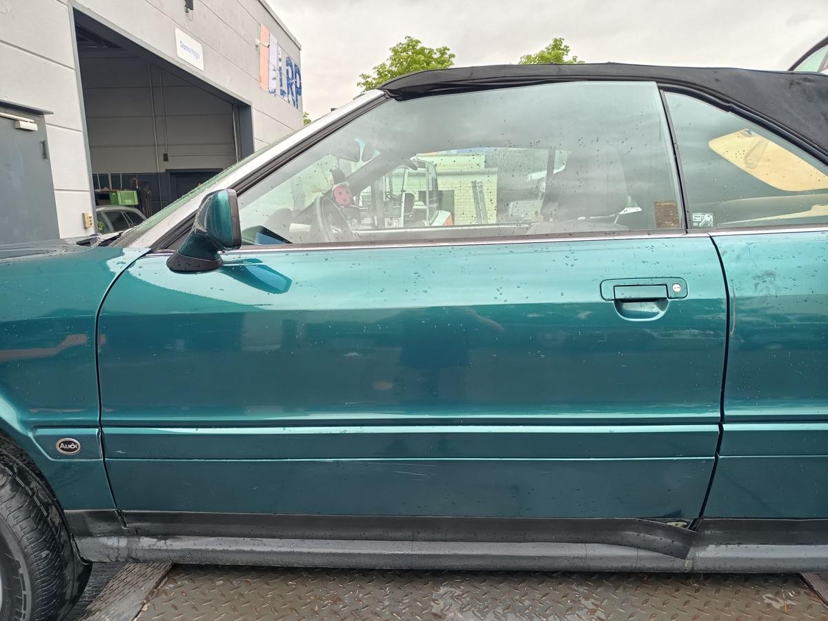 Audi Cabrio B3 8G7 orig Tür links Fahrertür LZ6P Gomera Grünmet. Bj 1991